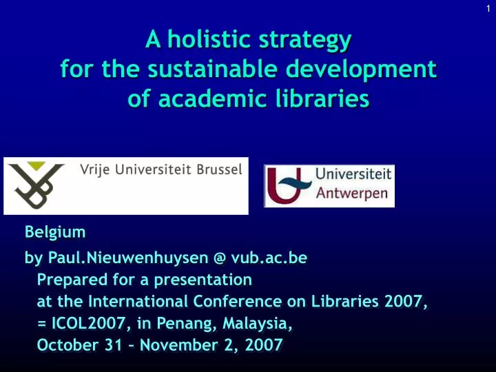 a holistic strategy for the sustainable development of academic libraries