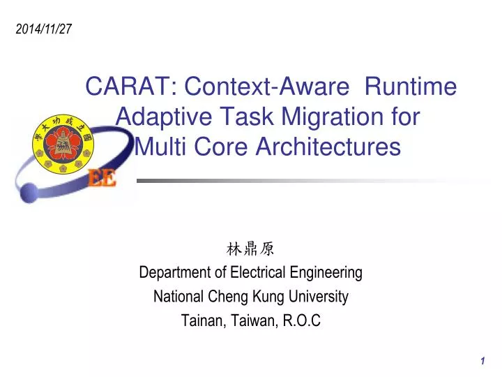 carat context aware runtime adaptive task migration for multi core architectures