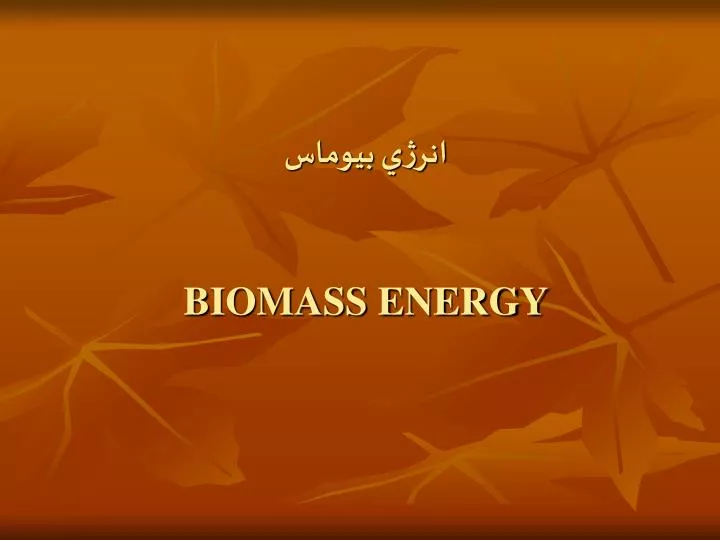 biomass energy