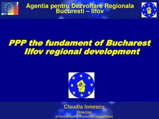 PPP the fundament of Bucharest Ilfov regional development