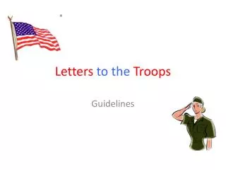 Letters to the Troops
