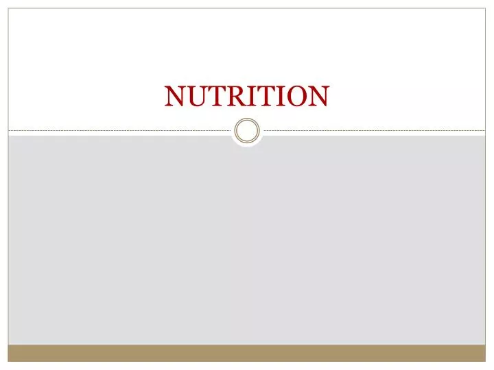 nutrition