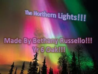 The Northern Lights!!!