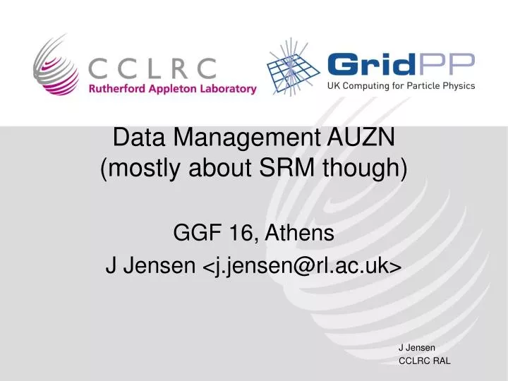 data management auzn mostly about srm though