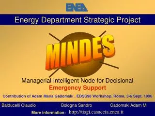 Energy Department Strategic Project