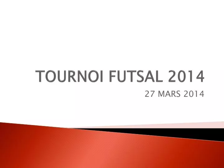 tournoi futsal 2014