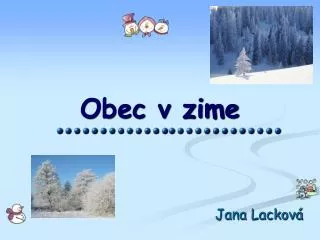 Obec v zime