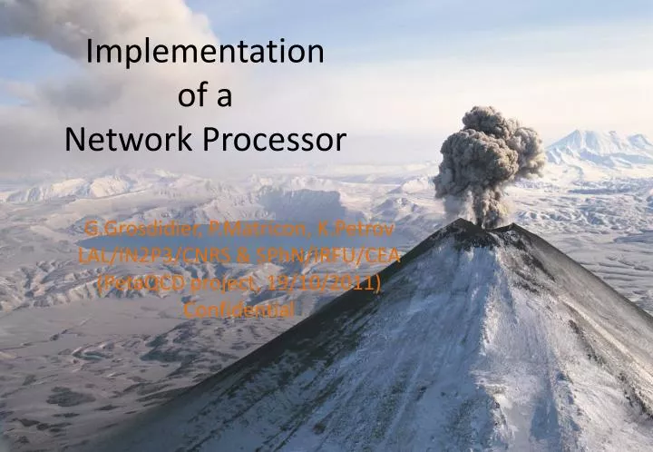 implementation of a network processor
