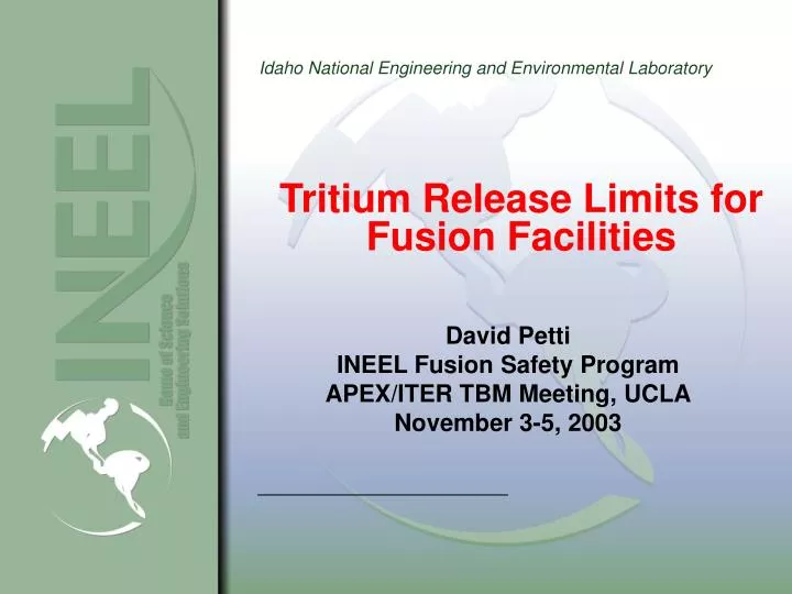 tritium release limits for fusion facilities