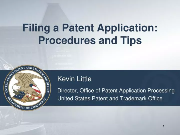 filing a patent application procedures and tips