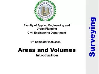 Areas and Volumes Introduction
