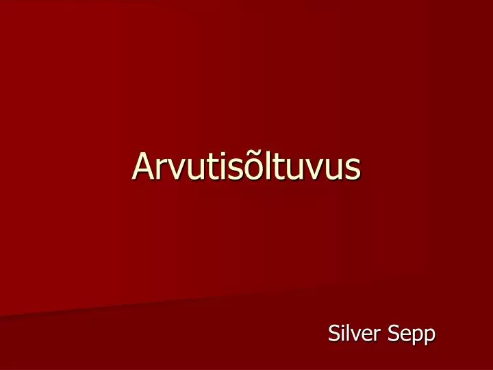 arvutis ltuvus