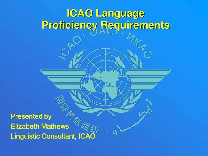 icao language proficiency requirements