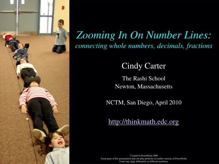 zooming in on number lines connecting whole numbers decimals fractions