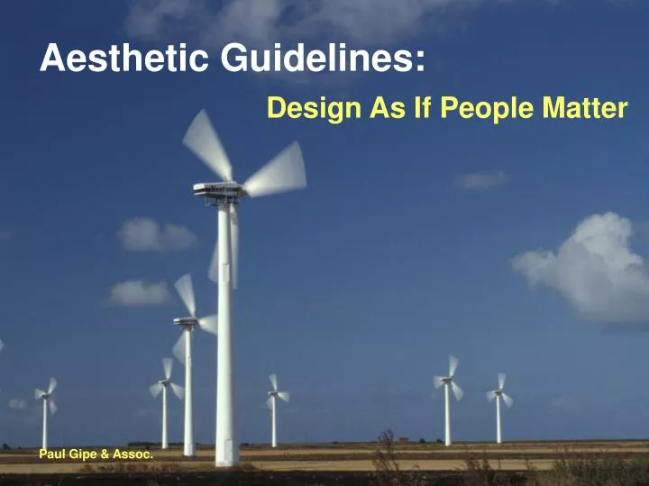 aesthetic guidelines