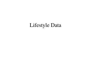 Lifestyle Data