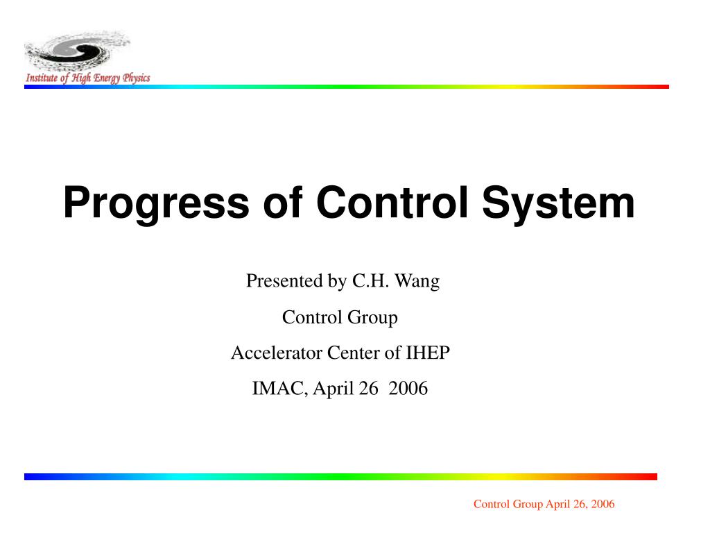 PPT - Progress of Control System PowerPoint Presentation, free download ...