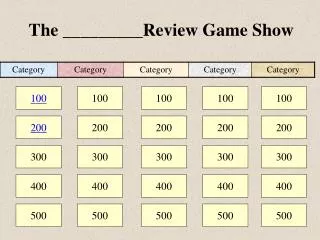 the review game show