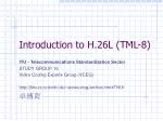 Introduction to H.26L (TML-8) - slide 1