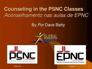 Counseling in the PSNC Classes Aconselhamento nas aulas de EPNC