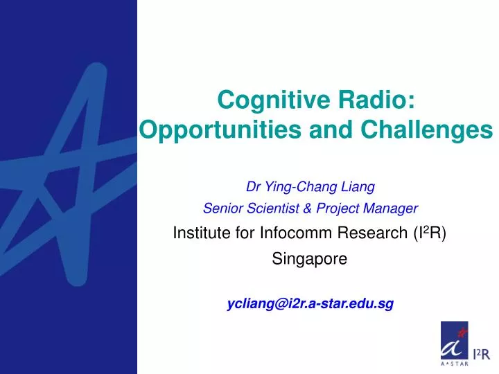 cognitive radio opportunities and challenges