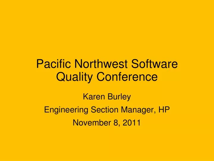 pacific northwest software quality conference