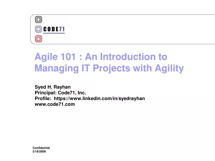 agile 101 an introduction to managing it projects with agility