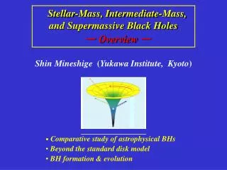 Stellar-Mass, Intermediate-Mass, and Supermassive Black Holes ? Overview ?