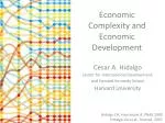 Economic Complexity and Economic Development - slide 1