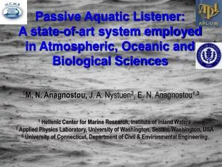 Passive Aquatic Listener: