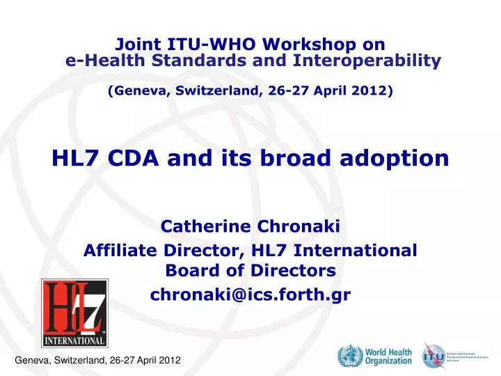 hl7 cda and its broad adoption
