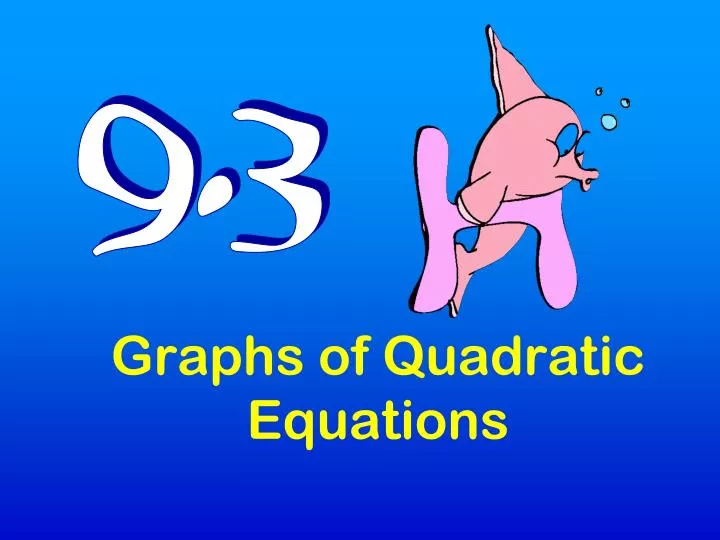 graphs of quadratic equations