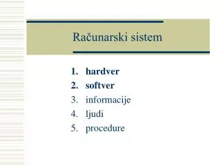 ra unarski sistem