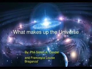 What makes up the Universe