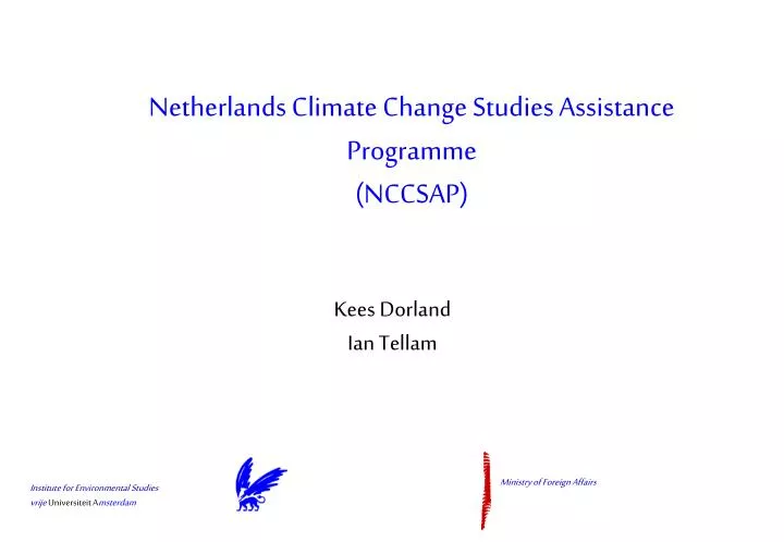 netherlands climate change studies assistance programme nccsap