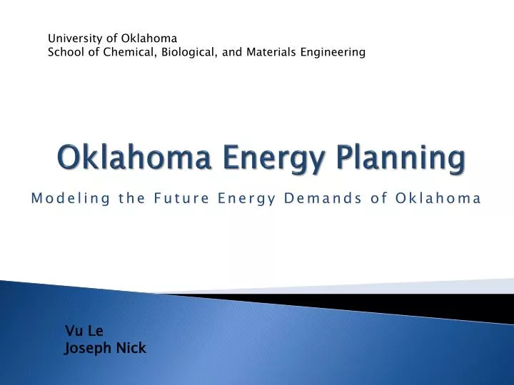 oklahoma energy planning