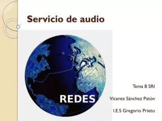 servicio de audio