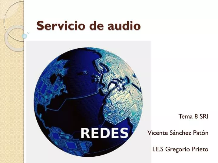 servicio de audio