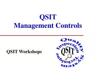 QSIT Management Controls