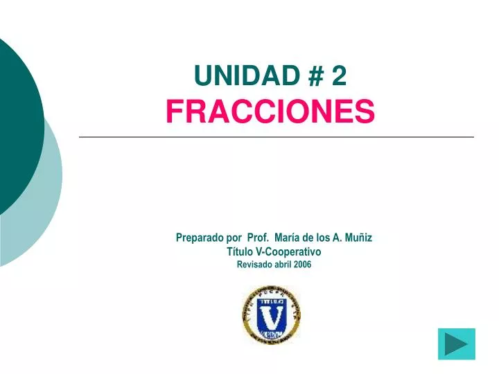 unidad 2 fracciones