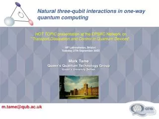 Natural three-qubit interactions in one-way quantum computing