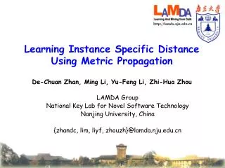 Learning Instance Specific Distance Using Metric Propagation