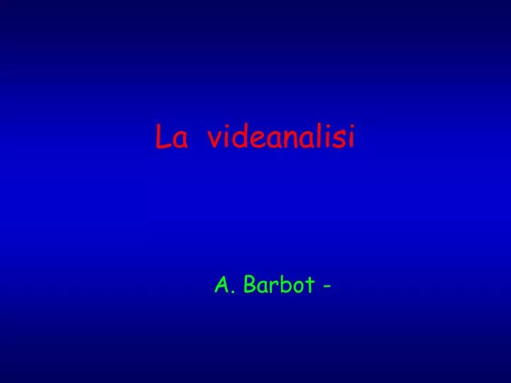 a barbot