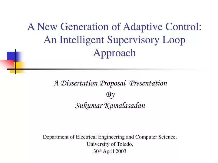a new generation of adaptive control an intelligent supervisory loop approach