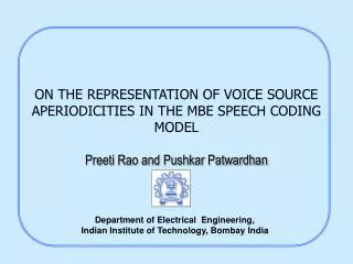 ON THE REPRESENTATION OF VOICE SOURCE APERIODICITIES IN THE MBE SPEECH CODING MODEL