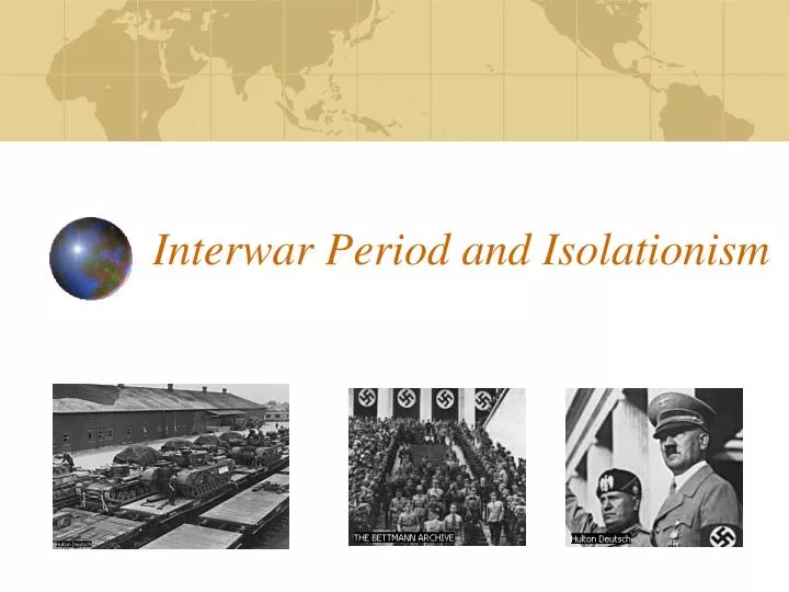 interwar period and isolationism
