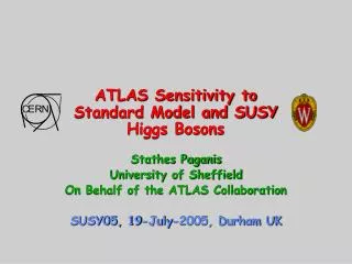 ATLAS Sensitivity to Standard Model and SUSY Higgs Bosons