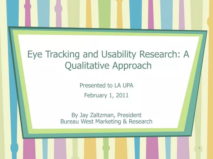 eye tracking and usability research a qualitative approach