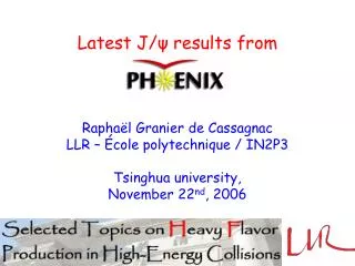 Latest J/ ? results from PHENIX