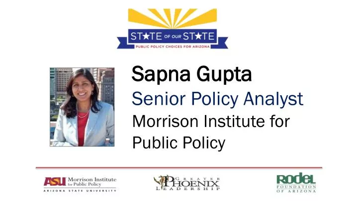 sapna gupta senior policy analyst morrison institute for public policy